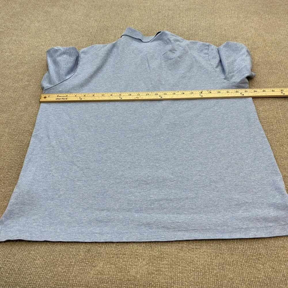Polo Ralph Lauren Polo Shirt Mens XL Blue Heather Classic Fit Cotton Logo 90s